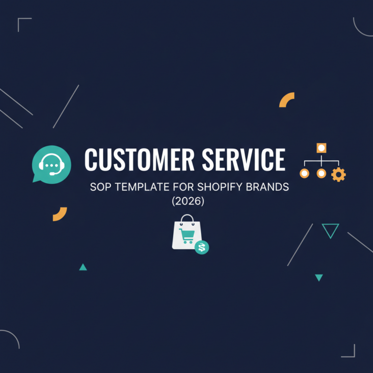 Customer Service SOP Template for Shopify Brands (2026)