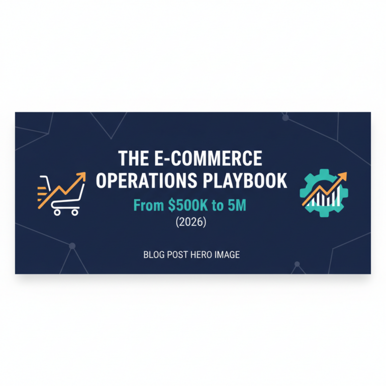The E-commerce Operations Playbook: From $500K to $5M (2026)