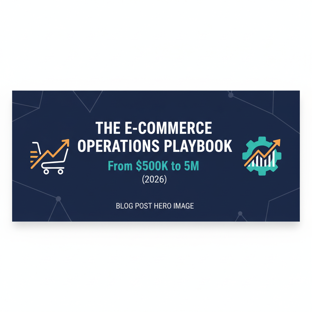 The E-commerce Operations Playbook: From $500K to $5M (2026)