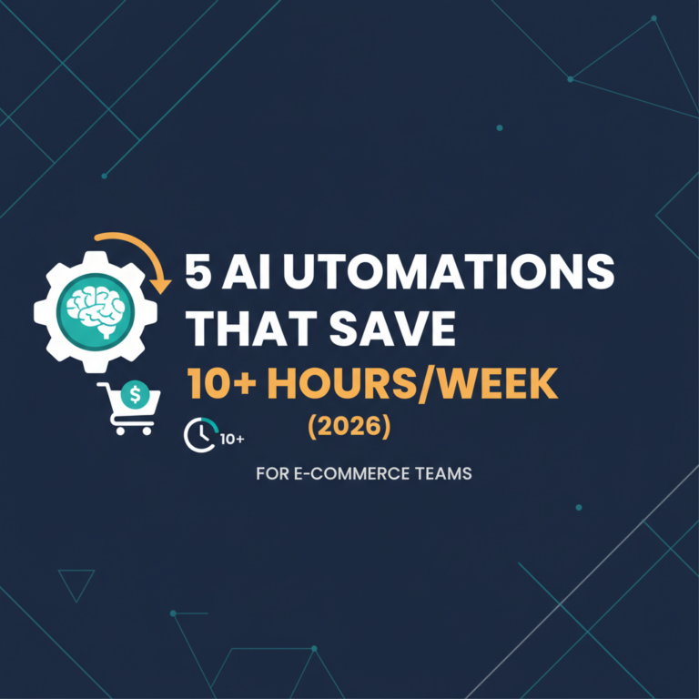 5 AI Automations That Save 10+ Hours/Week for E-commerce Teams (2026)