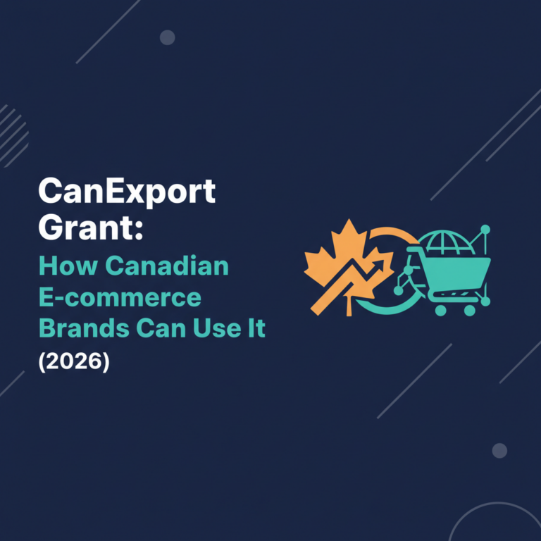 CanExport Grant: How Canadian E-commerce Brands Can Use It (2026)