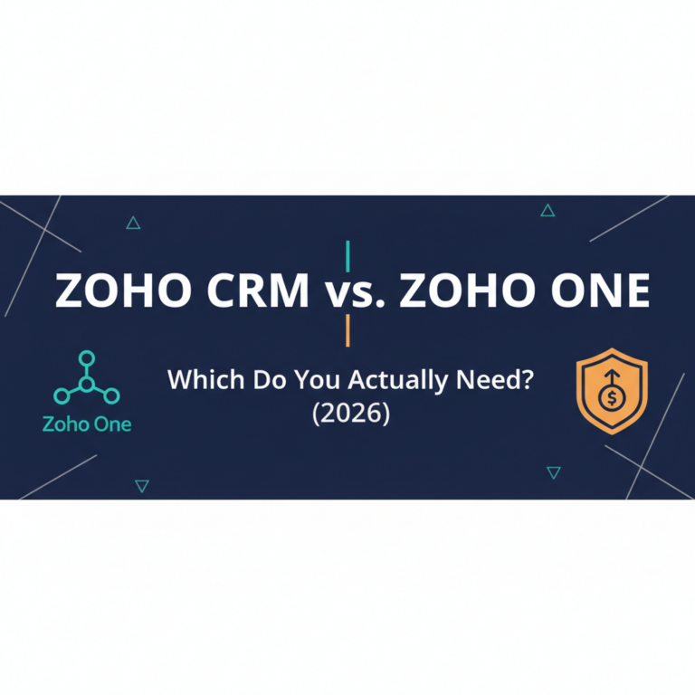 Zoho CRM vs. Zoho One: Which Do You Actually Need? (2026)