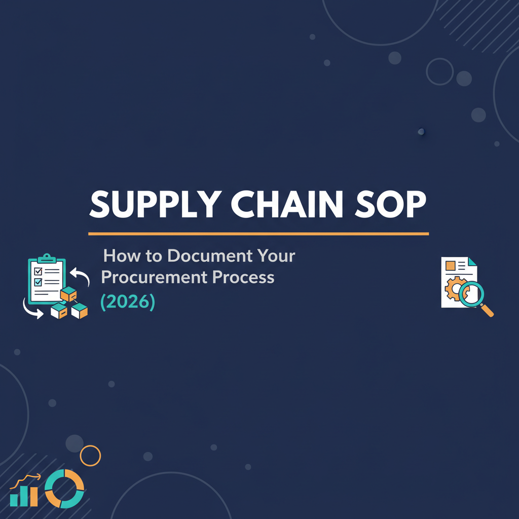 Supply Chain SOP: How to Document Your Procurement Process (2026)