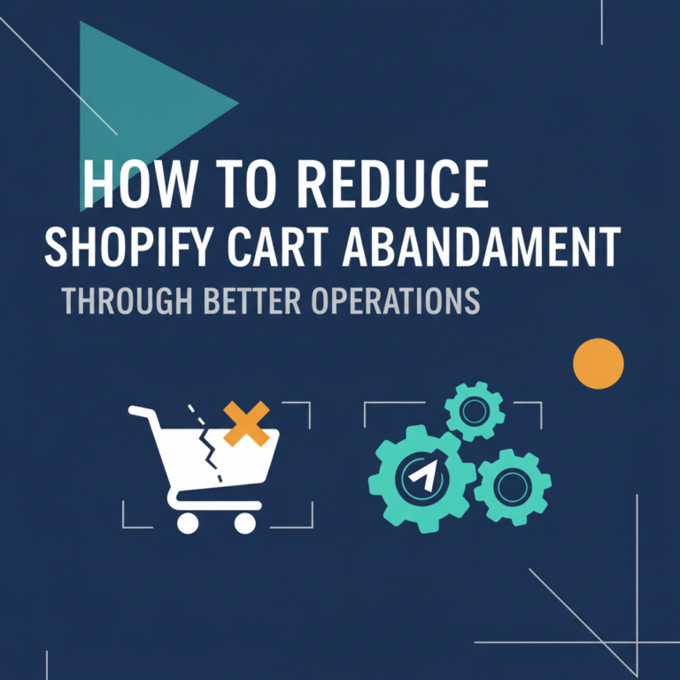 How to Reduce Shopify Cart Abandonment Through Better Operations