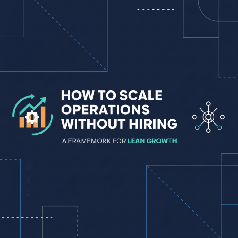 How to Scale Operations Without Hiring: A Framework for Lean Growth