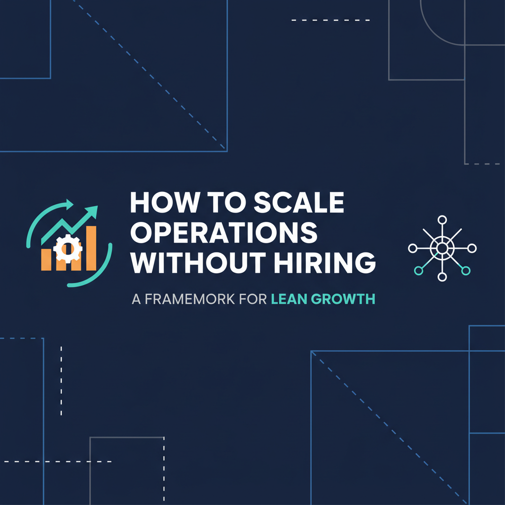 How to Scale Operations Without Hiring: A Framework for Lean Growth