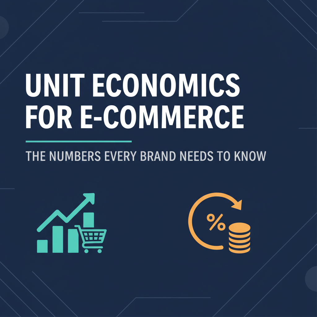 Unit Economics for E-commerce: The Numbers Every Brand Needs to Know