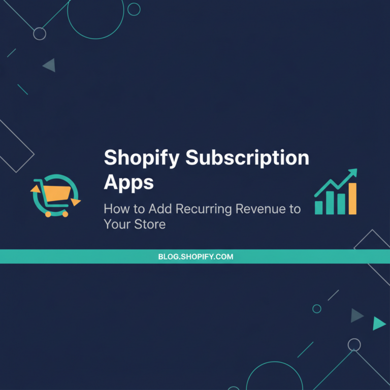Shopify Subscription Apps: How to Add Recurring Revenue to Your Store