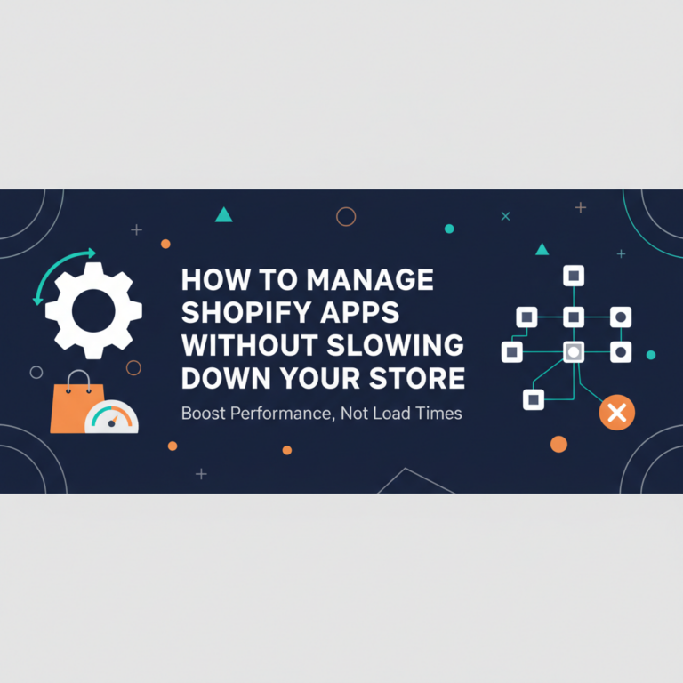 How to Manage Shopify Apps Without Slowing Down Your Store