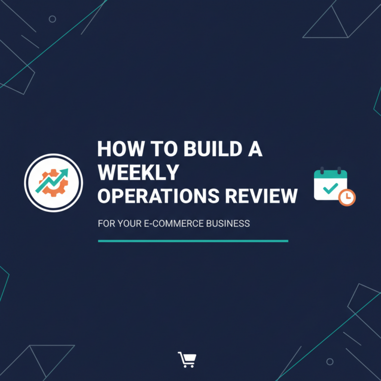 How to Build a Weekly Operations Review for Your E-commerce Business