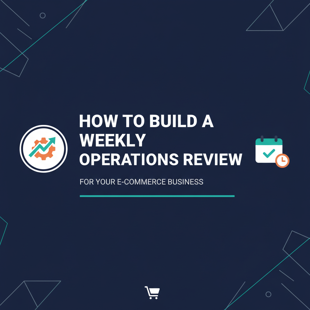 How to Build a Weekly Operations Review for Your E-commerce Business