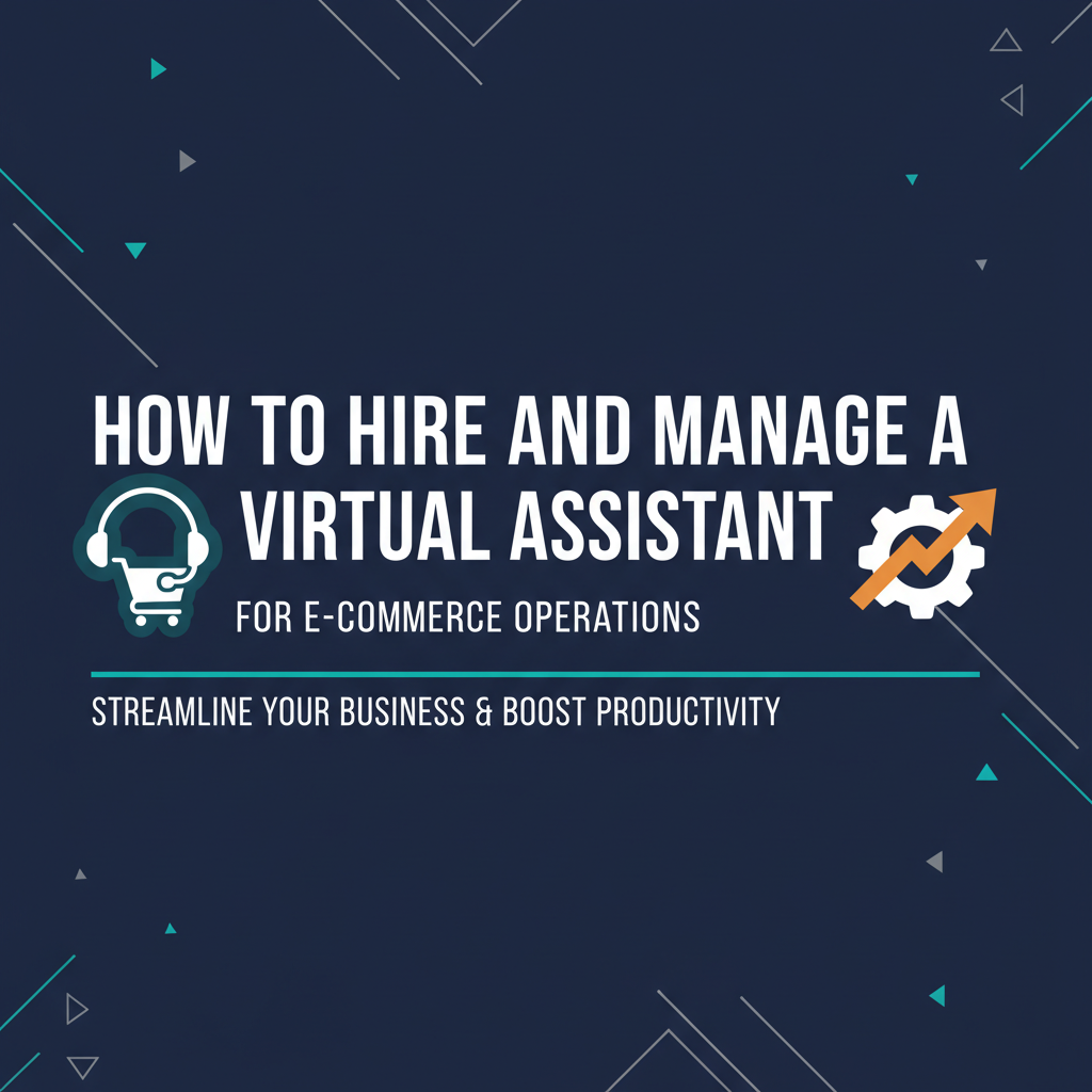 How to Hire and Manage a Virtual Assistant for E-commerce Operations
