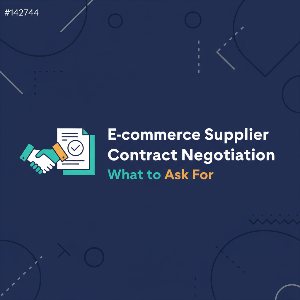 E-commerce Supplier Contract Negotiation: What to Ask For