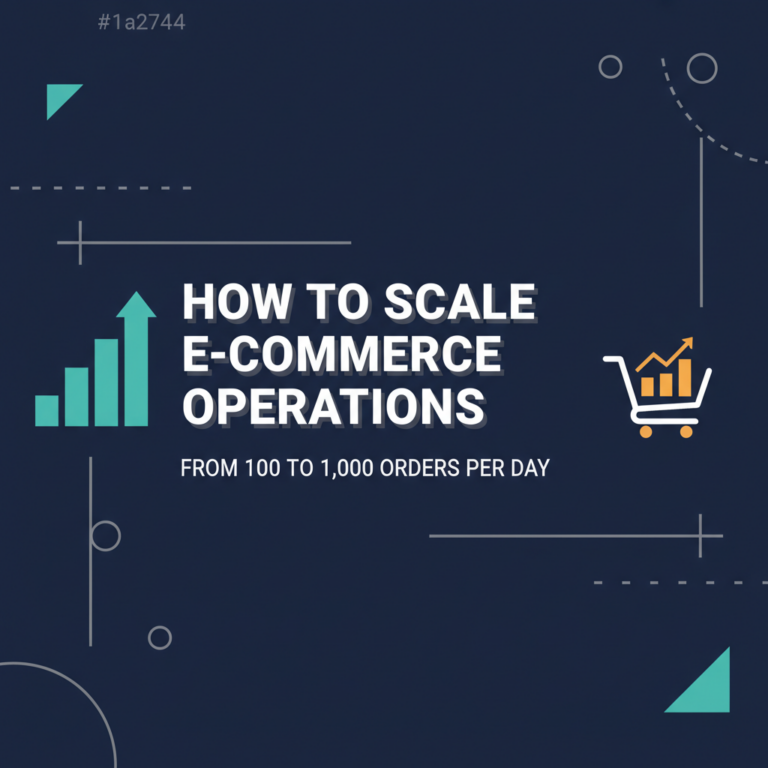 How to Scale E-commerce Operations from 100 to 1,000 Orders Per Day