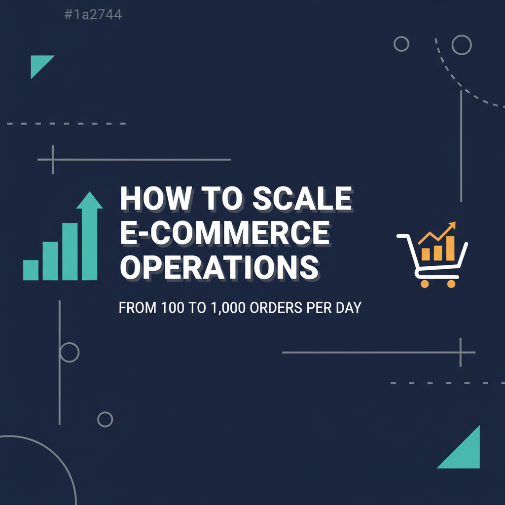 How to Scale E-commerce Operations from 100 to 1,000 Orders Per Day