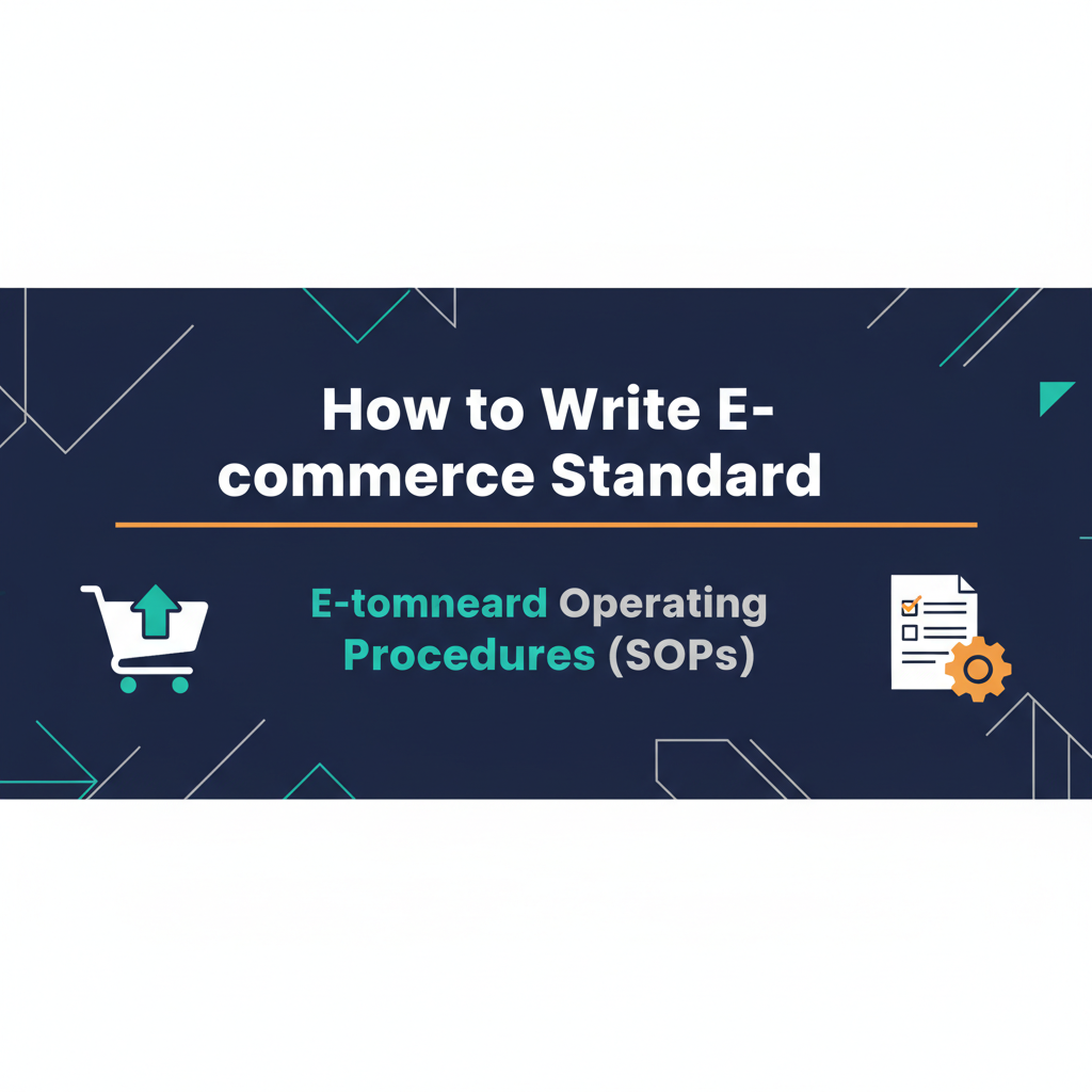 How to Write E-commerce Standard Operating Procedures (SOPs)