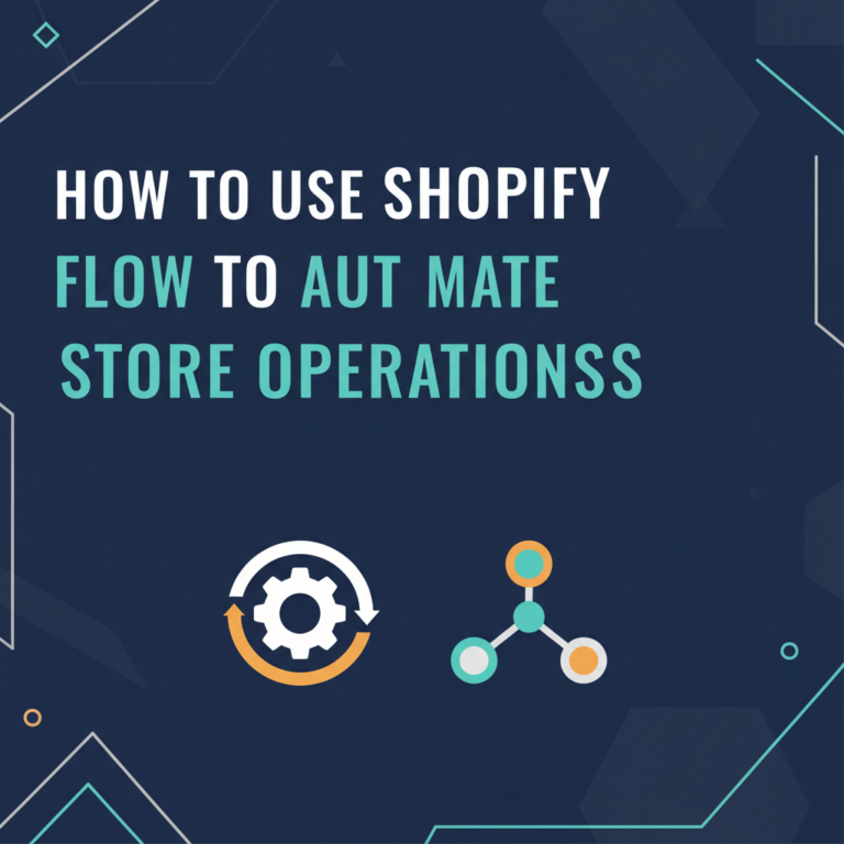 How to Use Shopify Flow to Automate Store Operations