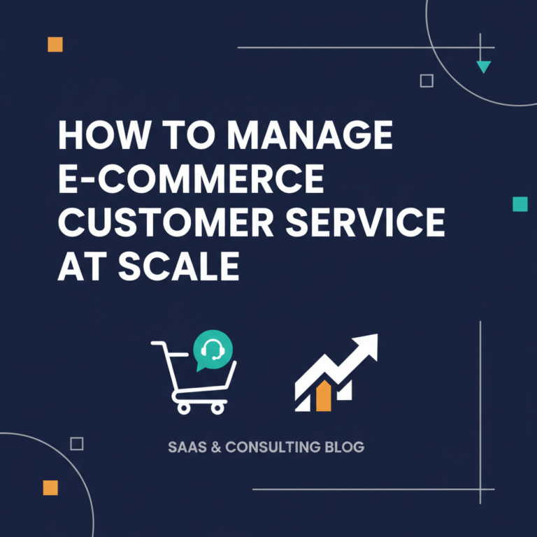 How to Manage E-commerce Customer Service at Scale