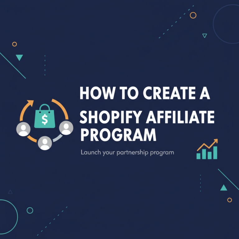 How to Create a Shopify Affiliate Program