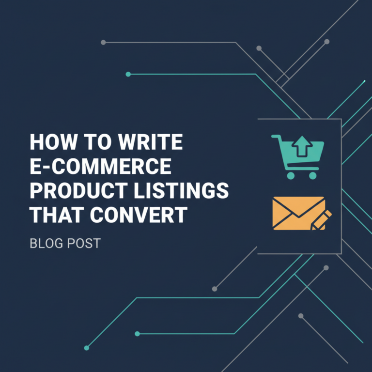How to Write E-commerce Product Listings That Convert