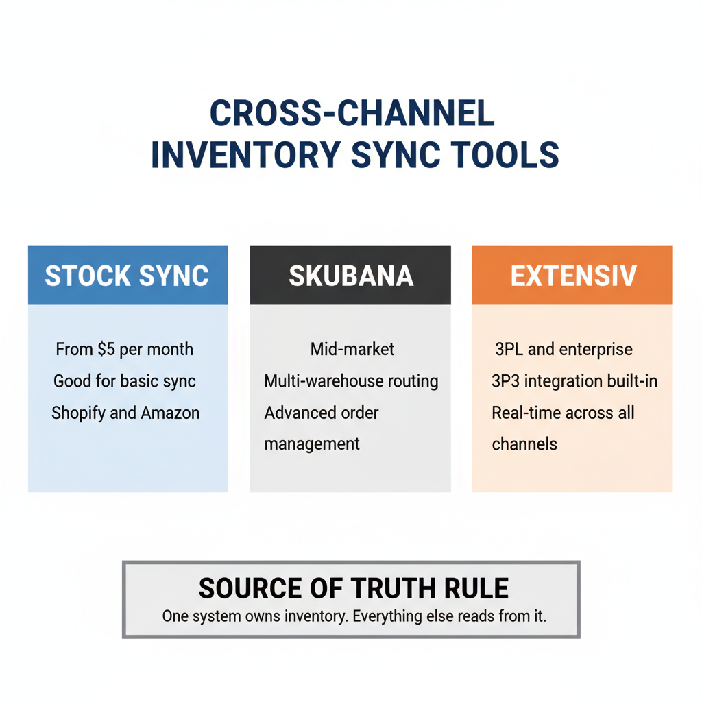 shopify multichannel inventory sync tools