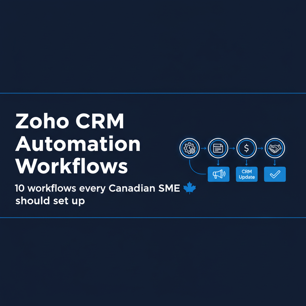 Zoho CRM automation workflows hero banner