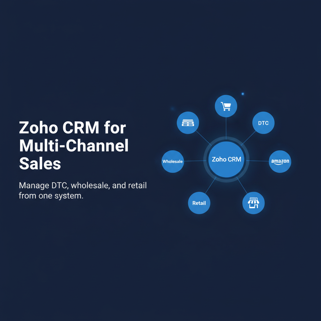 Zoho CRM for multi-channel sales management hero banner