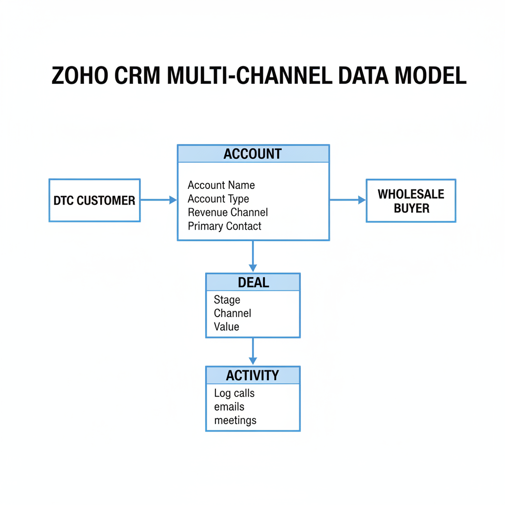 zoho crm multichannel sales model