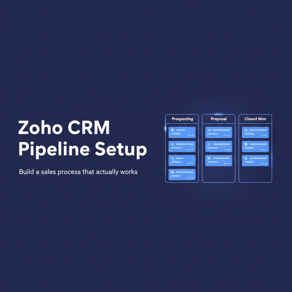 Zoho CRM pipeline setup hero banner