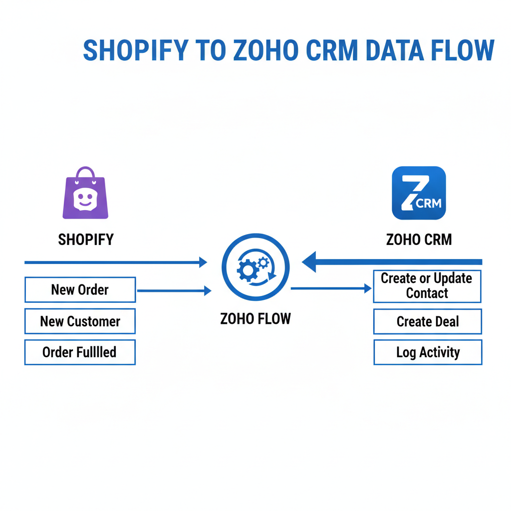 zoho crm shopify integration flow