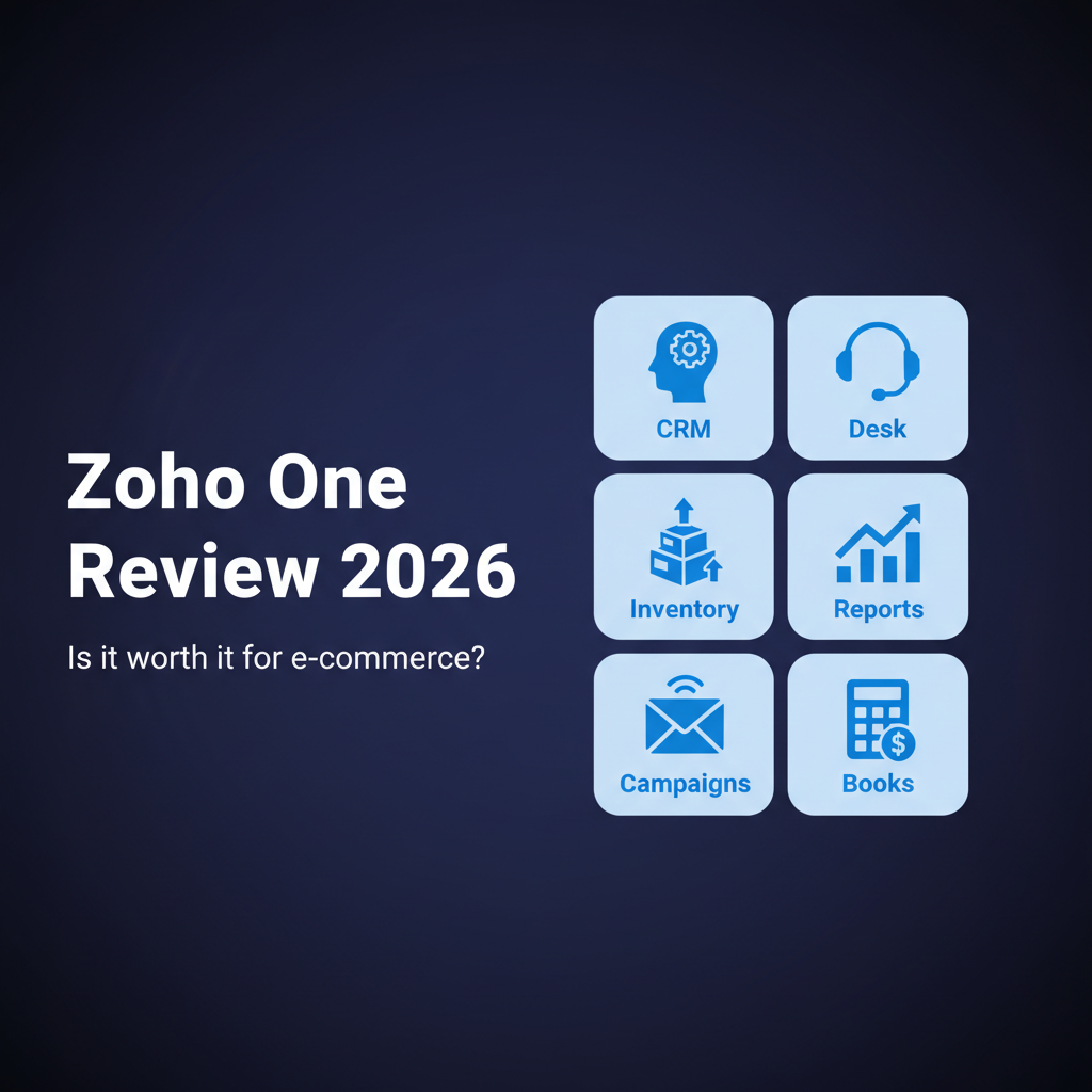 Zoho One review 2026 for e-commerce hero banner