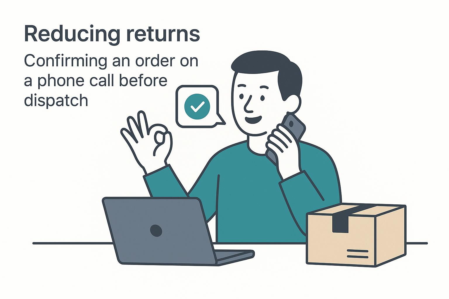 Confirming a COD order on WhatsApp before dispatch to reduce the return rate in Pakistan